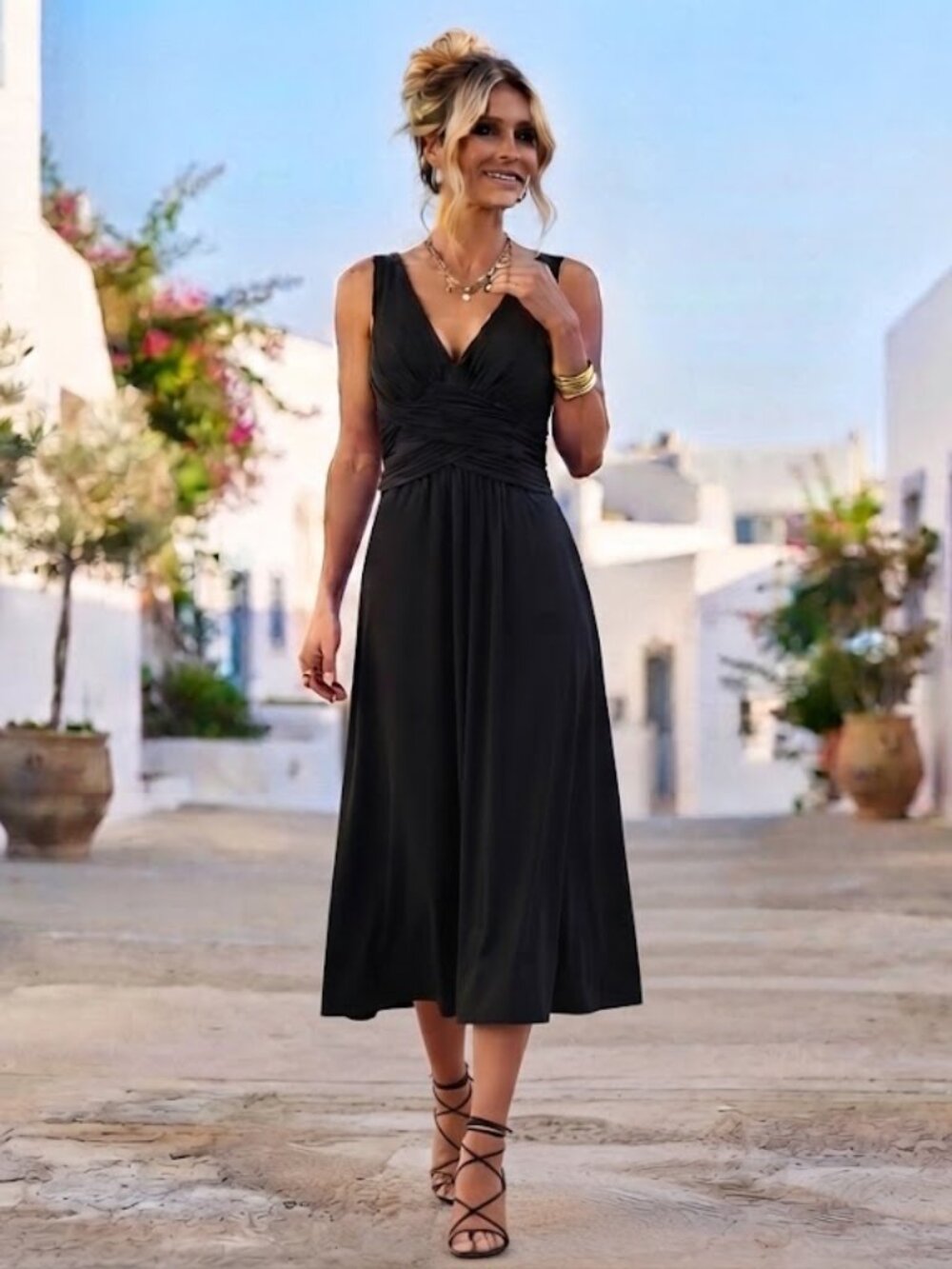 Jones New York Crisscross Ruched Cocktail Dress, NWT, Size 8